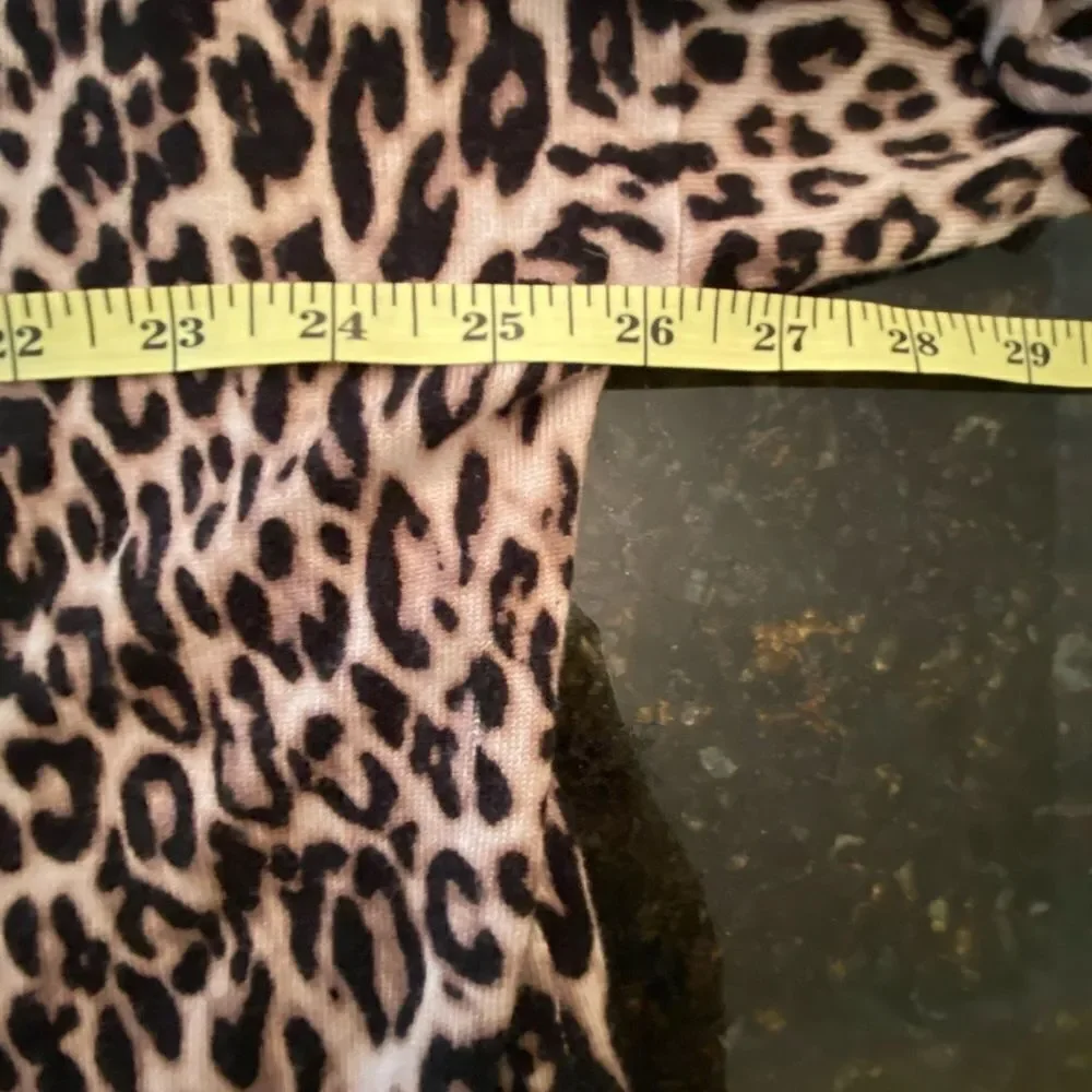 NWT *Cable & Gauge* 2X Super-Soft! Cheetah Sweater Zip Neck